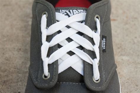 Cool ways to lace vans with 6 holes. How to Make Cool Designs With Shoelaces for Vans | eHow