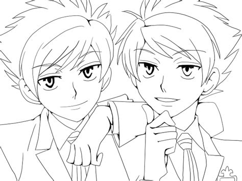 We have the cutest anime characters ready for you to print and color. Anime Coloring Page 3 - Hikaru, Kaoru by HaseoKamiya on ...