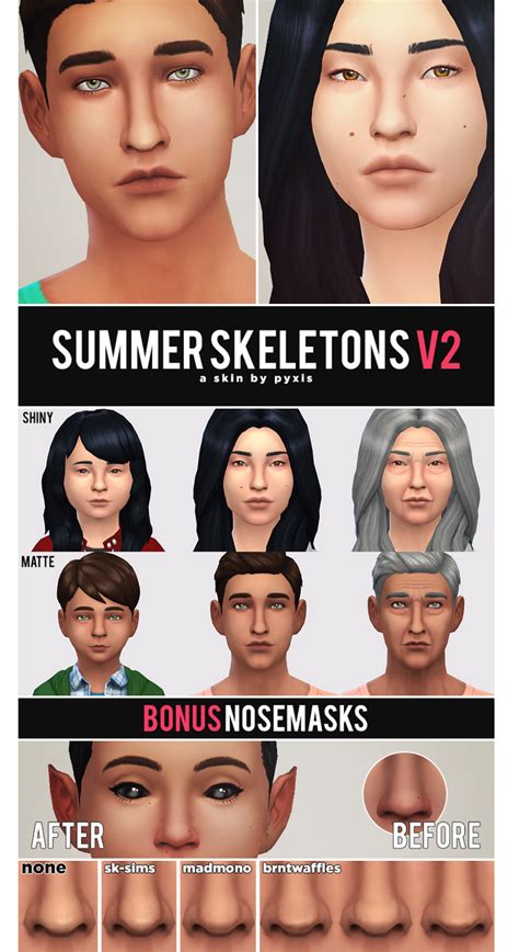 Pin By Carpe Sims On S4cc Kids The Sims 4 Skin Sims 4 Cc Skin Sims