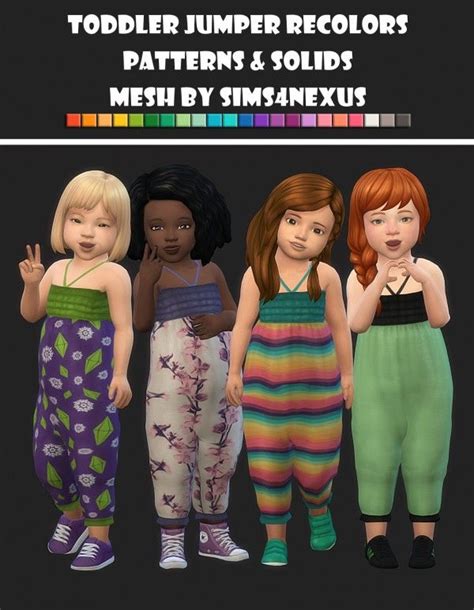 Simsworkshop Toddler Jumper Recolored By Maimouth • Sims 4 Downloads