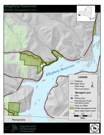 Allegheny Reservoir Wildlife Management Area Map Nydec