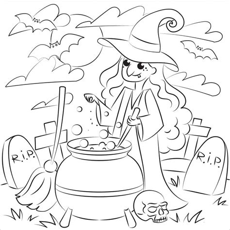 Desenhos De Bruxa De Halloween Para Colorir E Imprimir ColorirOnline Com