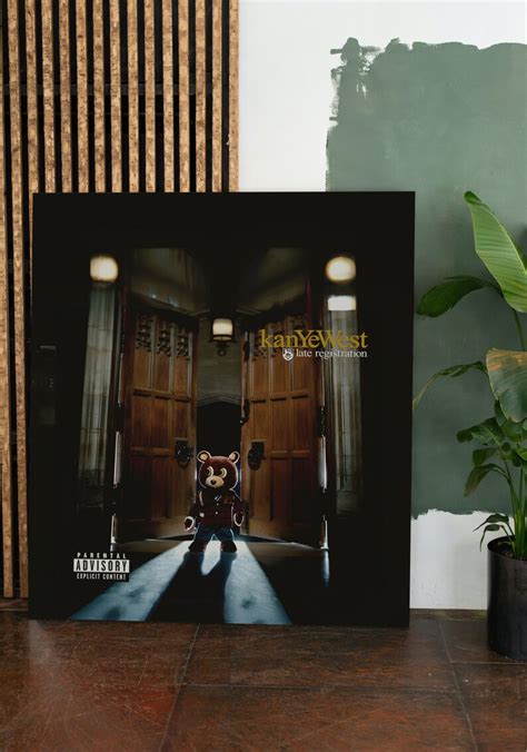 Kanye West Late Registration Album Cover Canvas Wall Art Etsy