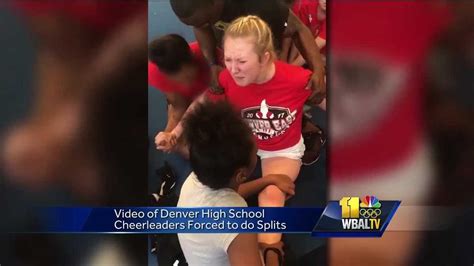 video investigation underway after cheerleaders forced into splits