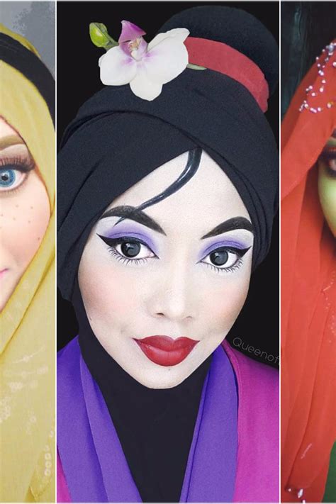 Makeup Artist Hijab Disney Princesses
