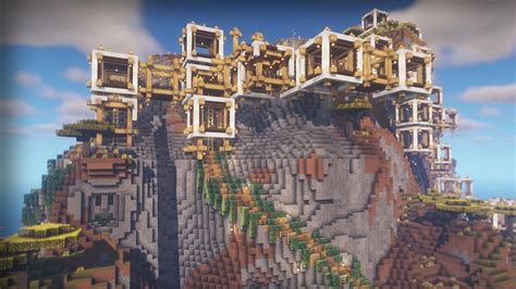 Minecraft Redditor Creates Stunning Mega Mountain Base