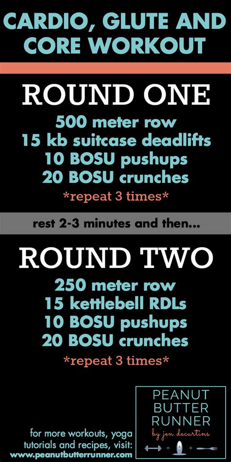 Cardio Glute And Core Workout With Rowing Deadlifts And Bosu