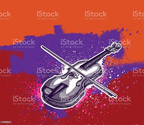 Violin Grunge Design Stock Illustration Download Image Now Violin