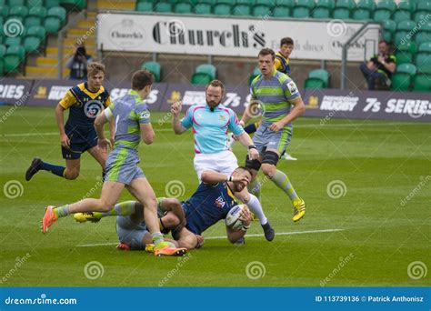 The Newcastle Falcons And Worcester Warriors Editorial Photo Image Of