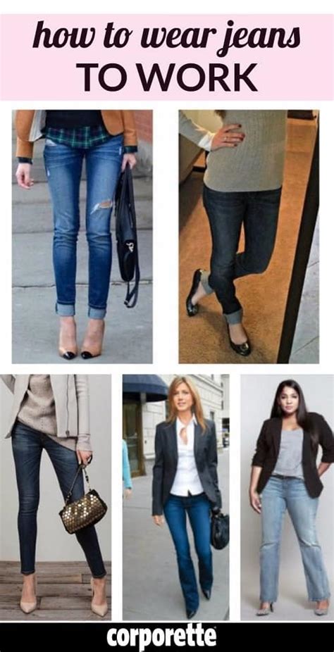 That isn't true of all of them. How to Wear Jeans to Work (And Still Look Professional)