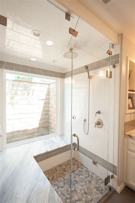 Extended Bench In A Steam Shower To Allow For Users To Recline And