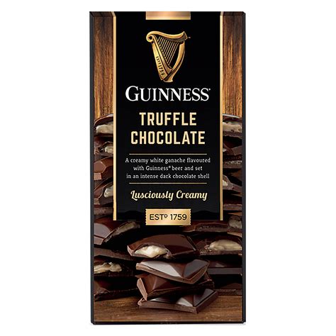Buy Guinness Dark Chocolate Truffle Bar 90g Carrolls Irish Ts