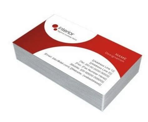 Paper Digital Visiting Card Printing Service In India Rs 30service