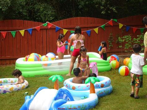 Pool Party Birthday Party Ideas Photo 5 Of 34 Water Birthday Parties