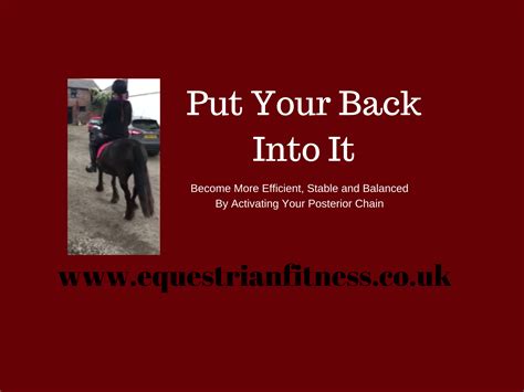 Put Your Back Into It