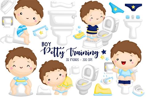 Potty Training Clipart Cute Boy Clip Art