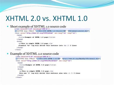 Ppt Xhtml 20 And Html 5 Powerpoint Presentation Free Download Id