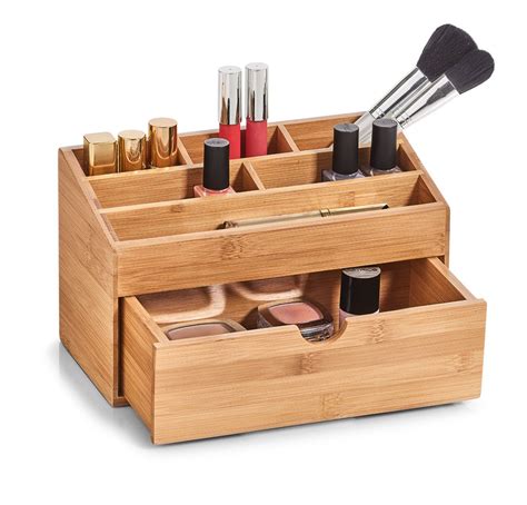 They look like they could be sisters and they definitely share like they could be family. Zeller BAMBUS Holz KOSMETIK ORGANIZER mit Schublade MAKE ...