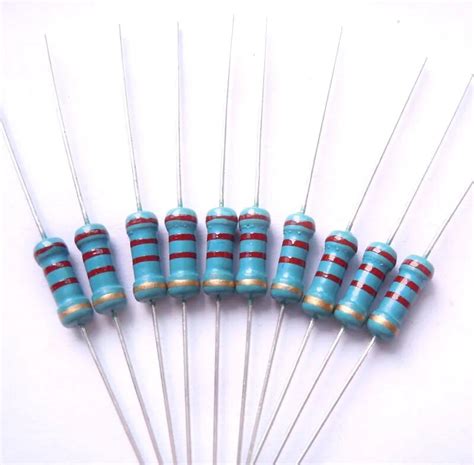 1 2w 2 2k ohm 2k2 ohm 2200 ohm 0 5w 100 original new fixed resistors carbon film resistors