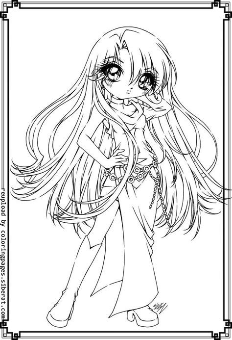 Cute Anime Girls Coloring Pages Cute Anime Coloring