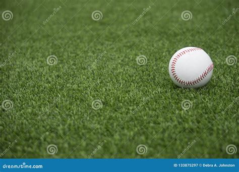 Baseball On Grass Stock Image Image Of Ball Lawn Play 133875297