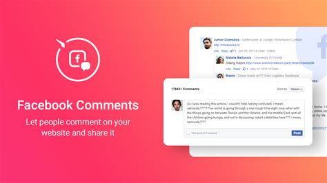 Facebook Comments - Post comments from your website