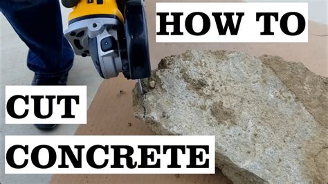 How To Cut Concrete With A Angle Grinder YouTube