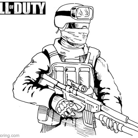 Call Of Duty Coloring Pages Mw3 Frost By Bluemk Free Printable