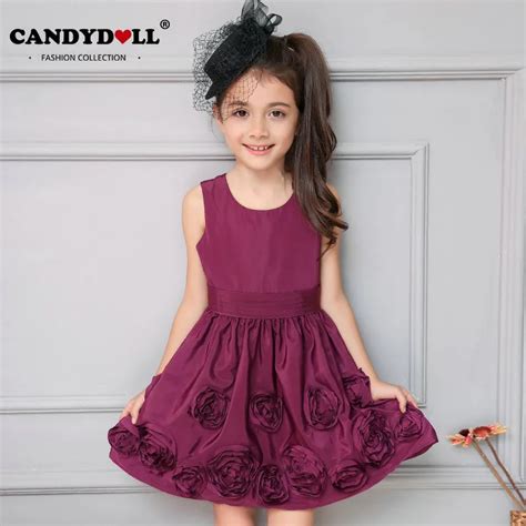 Candydoll Girls Dress Children Girls Dresses Fashion Sleeveless Kids