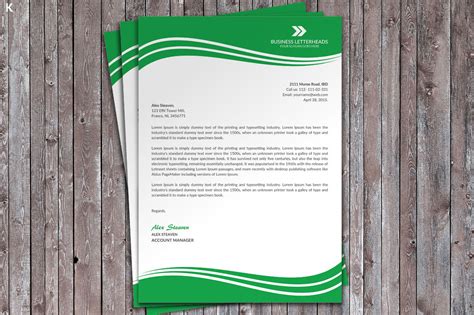 Business Letter Head Template By Ayme Designs | TheHungryJPEG.com