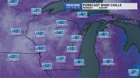 Wisconsin Monday Forecast