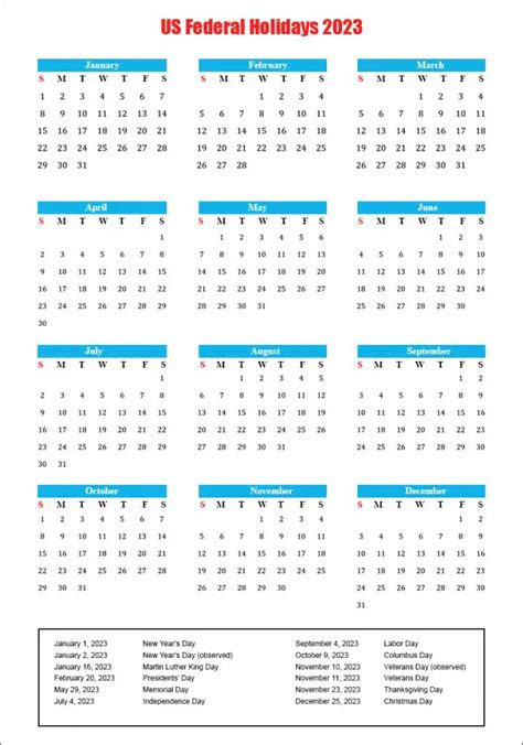Federal Holidays 2023 Usa Archives The Holidays Calendar