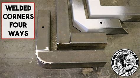 4 Different Ways To Weld Box Section Corners Square Tube 90 Youtube