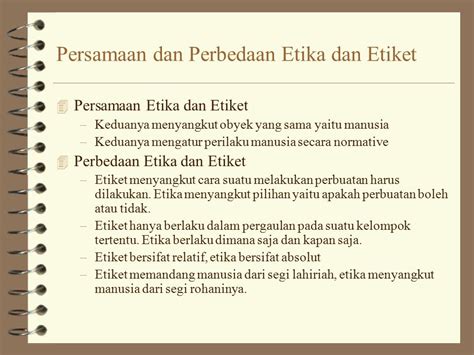 Perbedaan Etika Dan Hukum Sinau