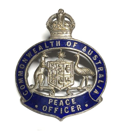 Commonwealth Of Australia Peace Officers Cap Badge By Stokes And Son
