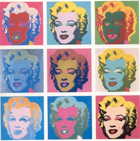 Photography Into Painting Myrilyn Monroe By Andy Warhol In 1960