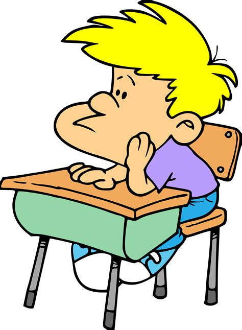 Clipart Bored Student