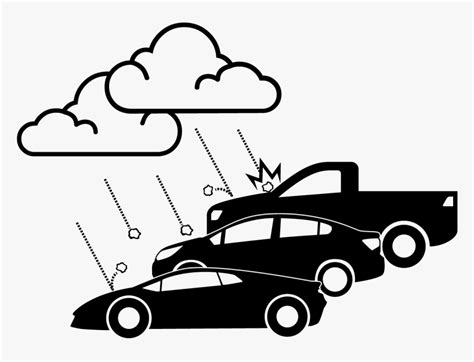 Transparent Hail Storm Clipart Car Hail Damage Cartoon Hd Png