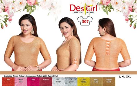 Silk Multicolor Desi Girl Stretchable Designer Blouse At Rs 405piece In Jaipur