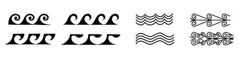 Polynesian Tattoo Symbols Explained Water Waves