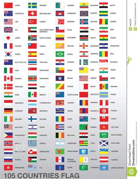The Worlds Flags Are Shown In Different Colors And Sizes With Each