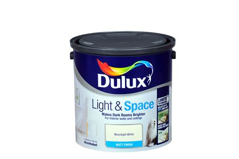 Dulux Light And Space Moonlight White Matt Emulsion Paint 25l Plastic