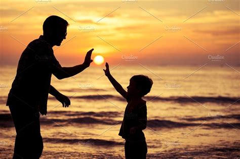 father and son father and son sunset father