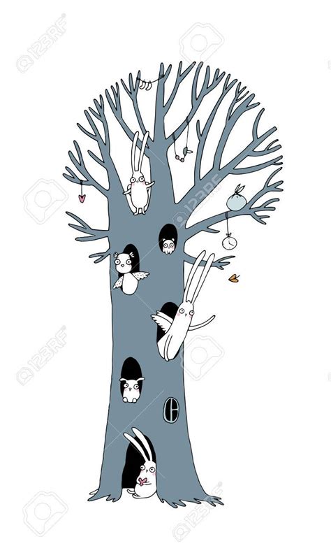 This outlines the owl's body and will help you sketch the entire animal. Owl On Tree Branch Drawing at GetDrawings | Free download