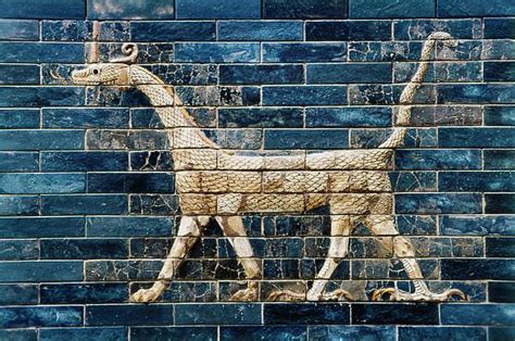 2575 Bp Detail Of The Ishtar Gate Dragon Of Marduk Ancient