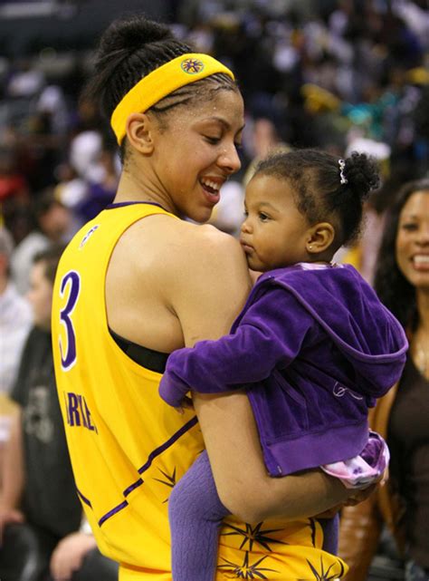 June 10 2010 Candace Parker Holds Her Daughter Lailaa Los Angeles