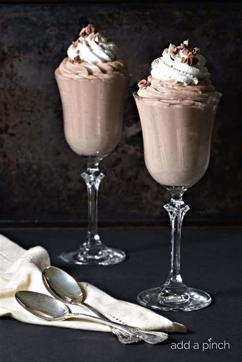 No one can believe it isn't full of fat and sugar! Chocolate Mousse Recipe - Add a Pinch