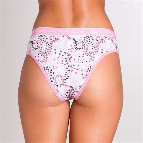 Cueca Feminina Em AlgodÃo Estampadinha Bia 1386 Ideias Fashion Biquíni De Cintura Alta