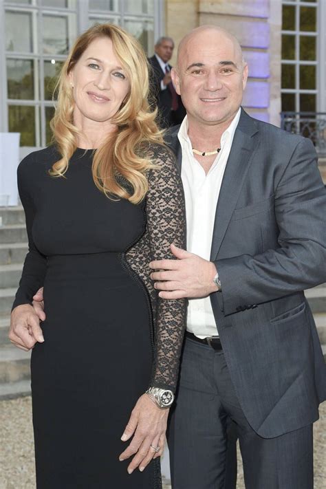 Andre Agassi Usa And Wife Steffi Graf Germany Ex Players Judo