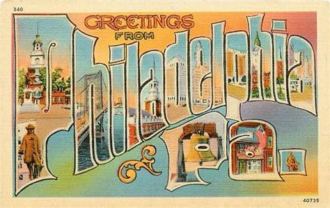 Philadelphia Pennsylvania Vintage Postcards Travel City Postcard